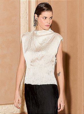 Blusa Botãozinho Cetim