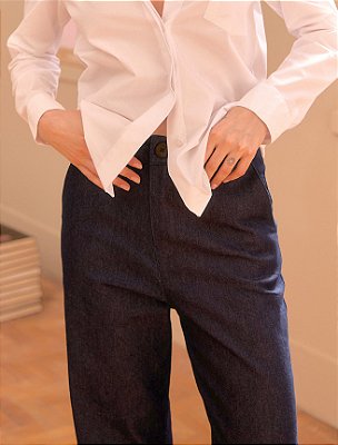 Calça Jeans Reta