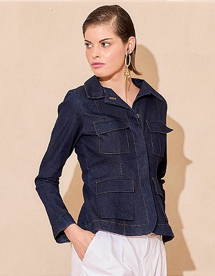 Jaqueta Quatro Bolsos jeans