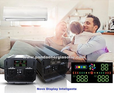 Inversor 2000 watts Onda senoidal pura 24Vdc saida 127 Vac PANDA