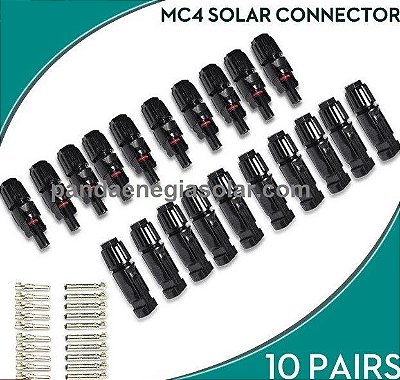 10 Pares conector fotovoltaico 30A 1000VCC SOYO