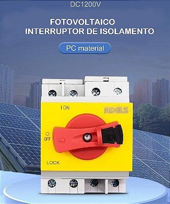 Porta Fusível CC 1000 Vcc CFPV-32 C/ LED - PANDA ENERGIA SOLAR