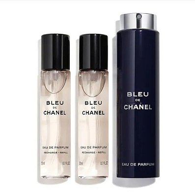 Chanel Bleu de Chanel Eau de Parfum Twist and Spray Refill Set - Edição Limitada