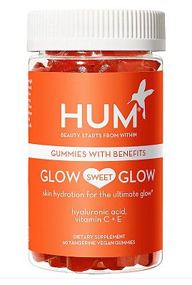 HUM Nutrition Glow Sweet Glow™ - Skin Hydration Vegan Gummies with Hyaluronic Acid & Vitamin C + E
