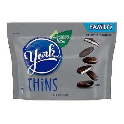 York Peppermint Patties Dark Chocolate Candy Individually Wrapped  Family Pack
