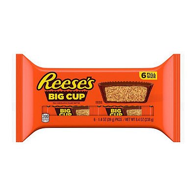 Reese's Big Cup Milk Chocolate Peanut Butter Cups Candy, Gluten Free