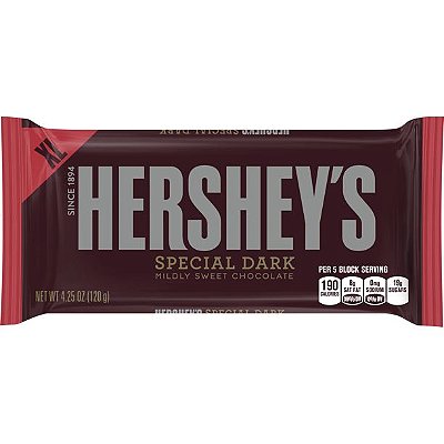 Hershey's Extra Large Special Dark Mildly Sweet Chocolate Candy Bar