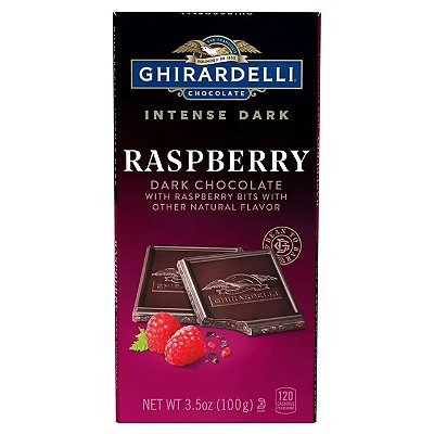 Ghirardelli Intense Dark Chocolate Bar Raspberry
