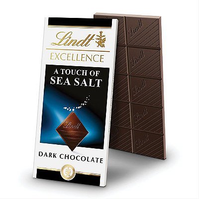Lindt Excellence Sea Salt Dark Chocolate Candy Bar
