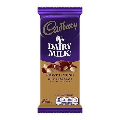 Cadbury Roasted Almond Milk Chocolate Candy Bar Box