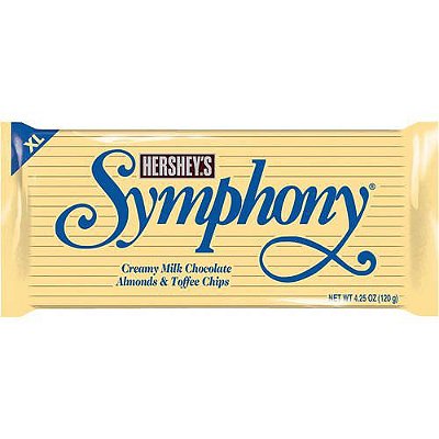 Hershey's Symphony Milk Chocolate with Almonds and Toffee Candy Bar Extra Large