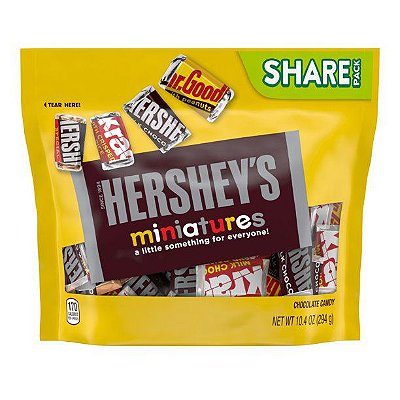 Hershey's Miniatures Assorted Chocolate Candy Bars Individually Wrapped