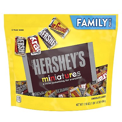 Hershey's Mini Assorted Chocolate Snack Size Candy Family Bag