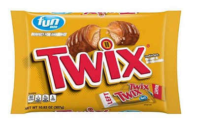 Twix Fun Size Caramel Chocolate Cookie Bar Candy
