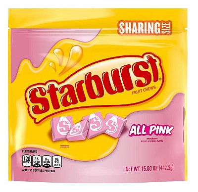 Starburst All Pink Fruit Chews Gummy Candy Sharing Size