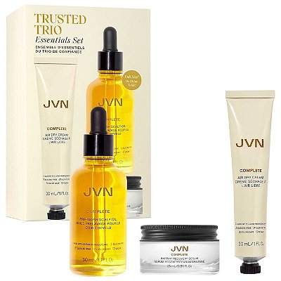 JVN Complete Scalp & Hair Oil, Air Dry Cream and Recovery Serum Set
