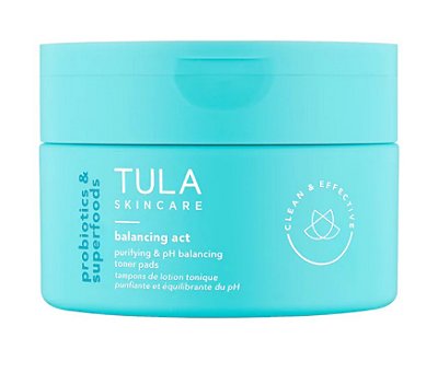 Tula Skincare Balancing Act Purifying & pH Balancing Biodegradable Toner Pads