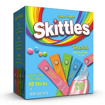 Skittles Tropical Flavors Variety Pack Drink Mix