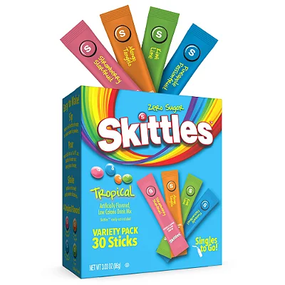 Skittles Tropical Flavors Variety Pack Drink Mix