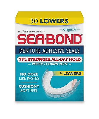 Sea Bond Secure Denture Adhesive Seals For an All Day Strong Hold