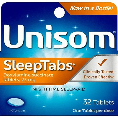 Unisom SleepTabs Tablets Sleep-Aid Doxylamine Succinate