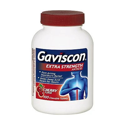 Gaviscon Extra Strength Cherry Chewable Tablet