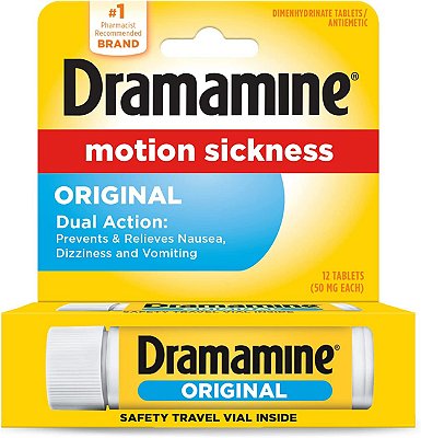 Dramamine Motion Sickness Original Travel Vial