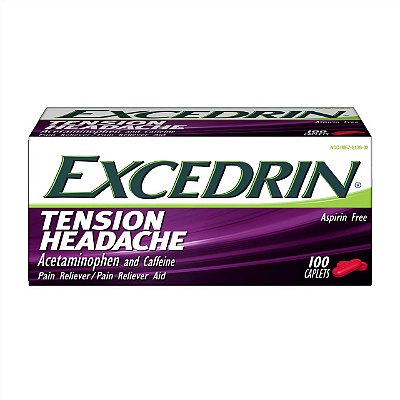 Excedrin Tension Headache Relief Acetaminophen and Caffeine Caplets