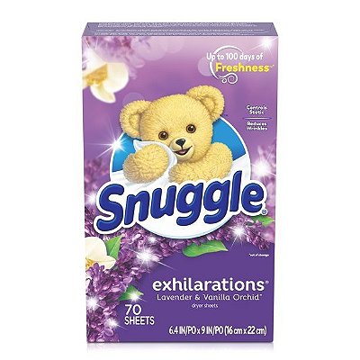 Snuggle Exhilarations Fabric Softener Dryer Sheets Lavender & Vanilla Orchid