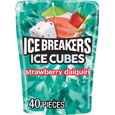 Ice Breakers Ice Cubes Sugar Free Strawberry Daiquiri Gum