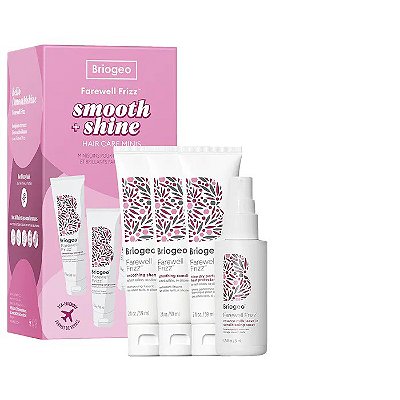 Briogeo Farewell Frizz ™ Smooth + Shine Hair Care Travel Kit for Frizz Control  + Heat Protection