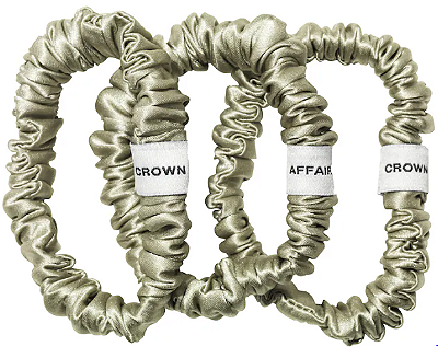 Crown Affair The Silk Scrunchie No. 001 Set