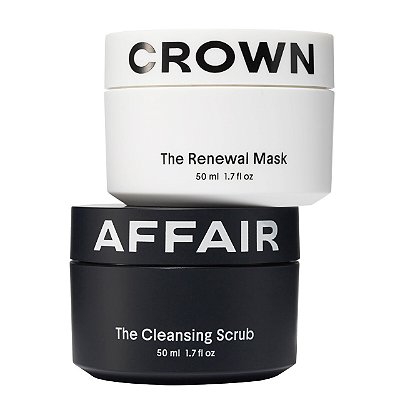 Crown Affair Mini Renewal Mask and Cleansing Scrub Set - Edição Limitada