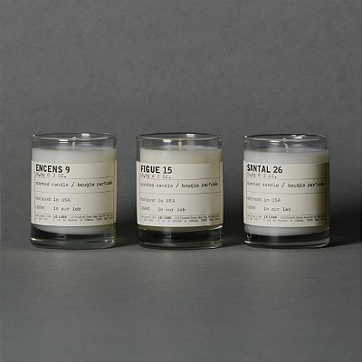 Le Labo Candle Discovery Set Mini Glass Votives - Encens 9 Figue 15 Santal 26