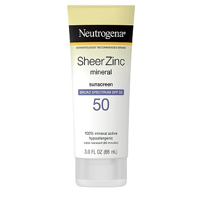 Neutrogena Sheer Zinc Dry-Touch Sunscreen Lotion with SPF 50