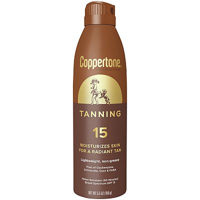Coppertone Tanning Sunscreen Spray SPF 15