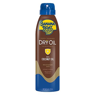 Banana Boat Dry Oil Clear Sunscreen Spray SPF 4