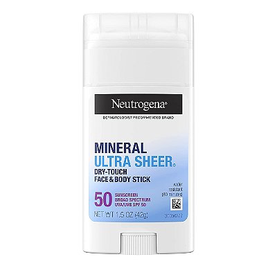 Neutrogena Ultra Sheer SPF 50 Zinc Mineral Sunscreen Stick