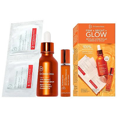 Dr. Dennis Gross Skincare Firm + Bright + Glow Vitamin C Lactic Set - Edição Limitada