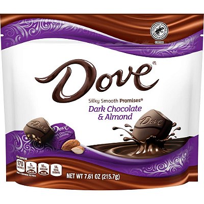 Dove Promises Dark Chocolate Almond Candy Bag