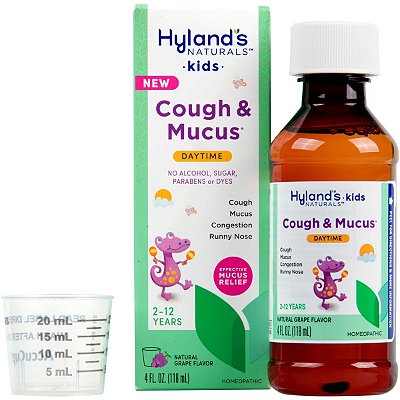 Hyland's Naturals Kids Cough & Mucus Daytime Grape Liquid