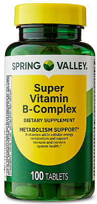Spring Valley Super Vitamin B-Complex Dietary Supplement