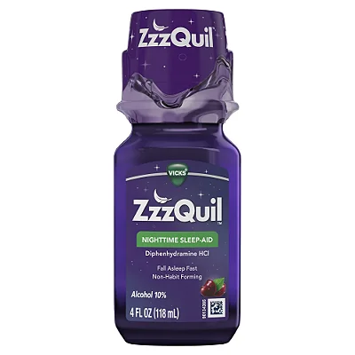 Zzzquil Nighttime Sleep-aid Liquid Warming Berry