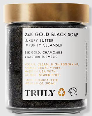 Truly 24K Gold Black Soap Luxury Butter Impurity Cleanser