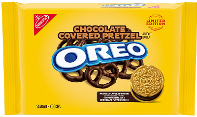 OREO Chocolate Covered Pretzel Sandwich Cookies, Limited Edition