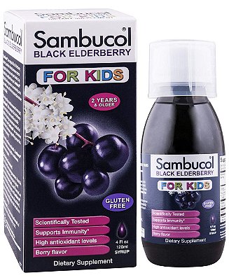 Sambucol Black Elderberry For Kids Dietary Supplement Syrup