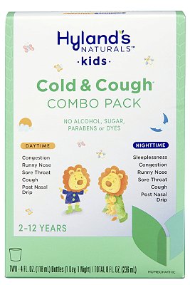 Hyland's 4 Kids Cold 'n Cough Day and Night Value Pack Natural Relief of Common Cold Symptoms