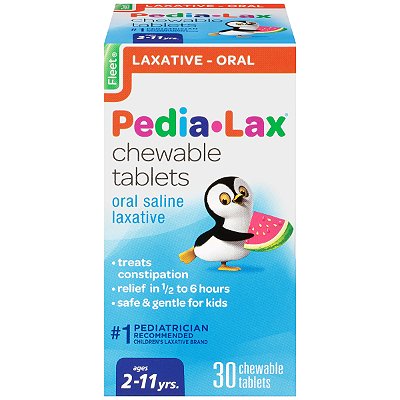 Pedia-Lax Chewable Tablets Saline Laxative