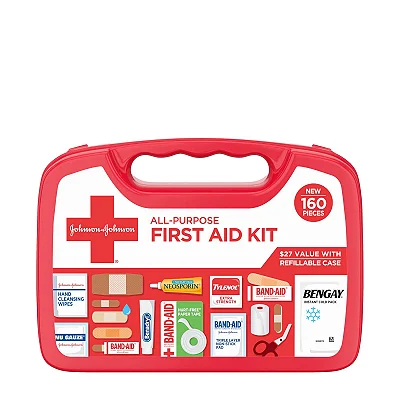 Johnson & Johnson All-Purpose Portable First Aid Kit