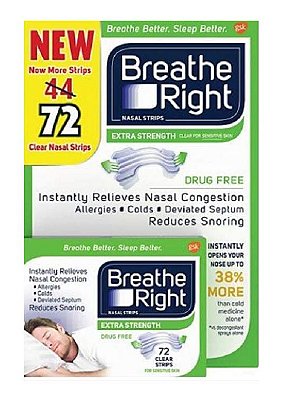 Breathe Right Nasal Strips, Extra Clear